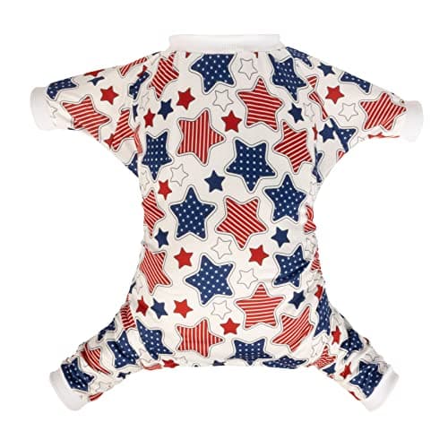 CuteBone Small Dog Pajamas Shirt Stretchy Summer Puppy Pjs Soft Cat Onesies Pet Clothes for Daily Wear DA19XS - Image 1