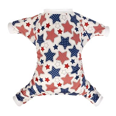 CuteBone Small Dog Pajamas Shirt Stretchy Summer Puppy Pjs Soft Cat Onesies Pet Clothes for Daily Wear DA19XS - Image 1