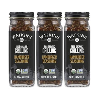 Watkins 1868 Organic Grilling Hamburger Seasoning, 3.6 oz (Pack of 3) - Image 1