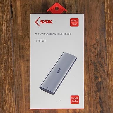 SSK Aluminum M.2 to USB NVMe SATA SSD Enclosure Reader, Tool-Free USB 3.2 Gen 2 10Gbps NVMe PCI-E 6Gbps SATA M-Key / B+M Key Solid State Drive External Adapter with UASP Trim, for SSDs 2242 2260 2280 - Image 7
