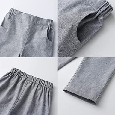 Toddler Boy Clothes Suit Gentleman Wedding Outfits, Formal Dress Shirt+Bowtie+Vest+Pants, US 12-18 Months = Tag 80 A Grey - Image 6