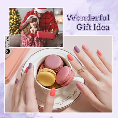 JODSONE 20 Colors Gel Nail Polish Kit with U V Light Base Top Matte Coat High Shine Vibrant Nail Gel Equipped with Manicure Tools - Image 9