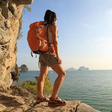 DREAM PAIRS Women's Walking Sandals Arch Support Orthopedic Recovery Hiking Sandals Thick Athletic Cushion Adjustable Strap for Plantar Fasciitis,Size 9,Brown,DWUMST2509 - Image 6