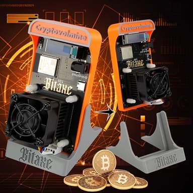 Bitcoins Miner Bitaxe Gamma 601 BM1370 Asic Chip 1.2TH/s Solo Miner 18W Energy Efficiency 2.4G WiFi Home Use BTC Miner Low Noice Crypto Miner Include PSU with Open Source, Updated Software,Orange - Image 3