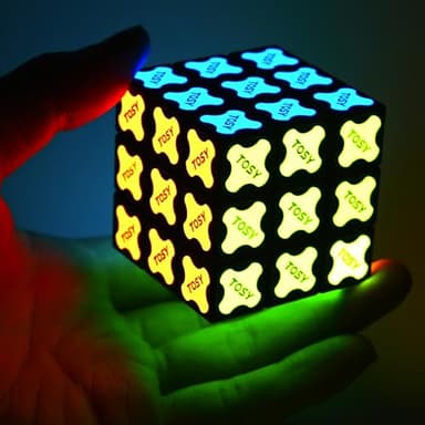TOSY Magnet Cube 3x3 - 240 Magnets, 30 Blocks, 7in1 Toy: Puzzle Cube Game, Creative Building Blocks, Transformable Fidget Spinner, Infinity Cube, Magnet Tiles, UV Flashlight, Glowing STEM/STEAM Toy - Image 5