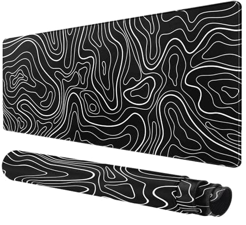 Large Mouse Pad for Desk - Gaming Mouse Pad with Non-Slip Base Stitched Edges, Desk Mat Desk Pad for Keyboard and Mouse - Image 1