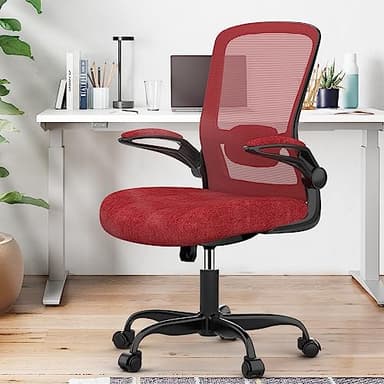 Mimoglad Office Chair, Ergonomic Desk Chair with Adjustable Lumbar Support, High Back Mesh Computer Chair with Flip-up Armrests-BIFMA Passed Task Chairs, Executive Chair for Home Office - Image 10