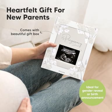Pregnancy Journal, Pregnancy Announcements - 80 Pages Hard Cover Baby Books For Mom To Be Gift, Baby Memory Book Keepsake, Gender Reveal Gifts For New Moms, Shower & Registry (Clay) - Image 9