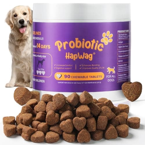 Probiotics for All Breeds and Ages Dogs, Support Gut Digestive Health, Anti Diarrhea, Constipation Relief, No More Allergies, Dog Supplements - Pork Flavor - 90 Soft Chews - Image 1