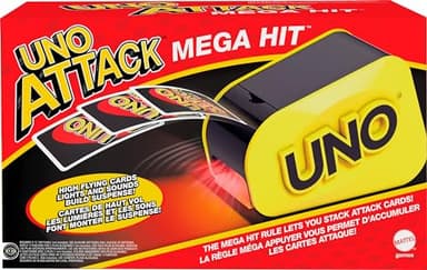 Mattel Games UNO Attack Game with Card Launcher Featuring Lights & Sounds, Plus Mega Hit Rule (Amazon Exclusive) - Image 1