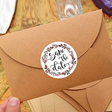 ZLKAPT 120PCS Save The Date Premium Wedding Stickers Wedding Favor Stickers Save The Date Labels Stickers Envelope Seal Bridal Shower Stickers - Image 8
