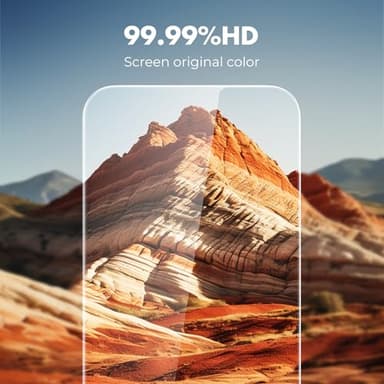 UNBREAKcable 3-Pack Screen Protector for iPhone 16 Pro, Double Shatterproof Tempered Glass [Easy Installation Frame] [9H Hardness] [99.99% HD Clear] [Case Friendly] for iPhone 6.3 inch - Image 6