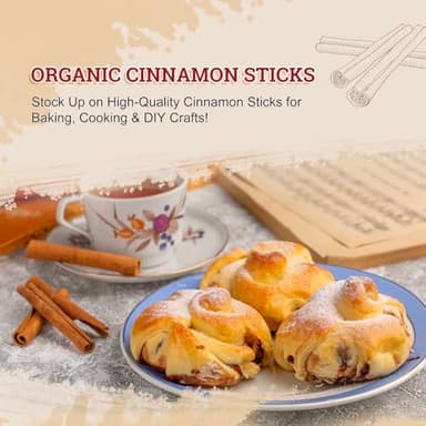 52USA Cinnamon Sticks, Cinnamon 4 oz (113g), Whole Cinnamon Sticks, 100% Raw, Kosher Certified, Gluten Free, Pure & Fresh Cinnamon, Perfect for Baking, Cooking & Beverages - Image 6