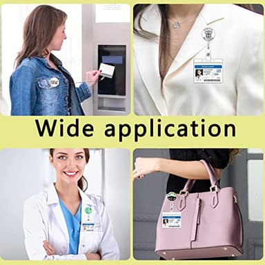 15pcs Nursing Student Must Haves Badge Reels Retractable Badge Holders,Id Badge Holder Retractable Clip,Funny Badge Reel Cute Badge Reel Retractable Lanyards for Id Badges,Nurse Accessories for Work - Image 2