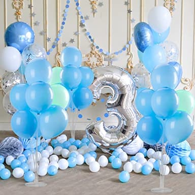 Voircoloria 10 Sets Balloon Stand Kits, Balloon Sticks Holders with Base for Table Graduation Birthday Baby Shower Gender Reveal Party Decorations - Image 7