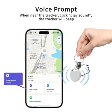 Air Tracker Tags 4 Pack Smart Tag Bluetooth Trackers Work with Apple Find My (iOS Only), Lightweight Tag Prevent Loss of Luggage Wallets Keys Bags,Replaceable Battery,IP67 Waterproof - Image 4
