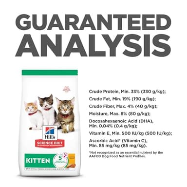 Hill's Science Diet Kitten, Kitten Premium Nutrition, Dry Cat Food, Chicken Recipe, 7 lb Bag - Image 8