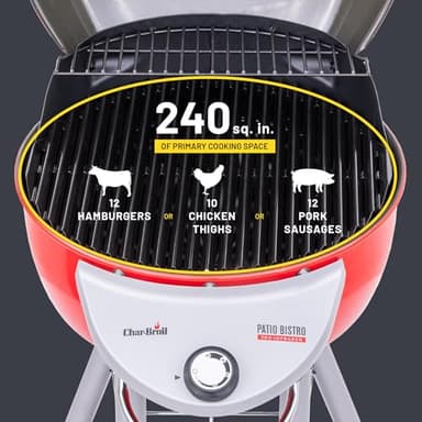 Char-Broil® Patio Bistro® TRU-Infrared™ Electric Grill, Red – 20602109 - Image 8