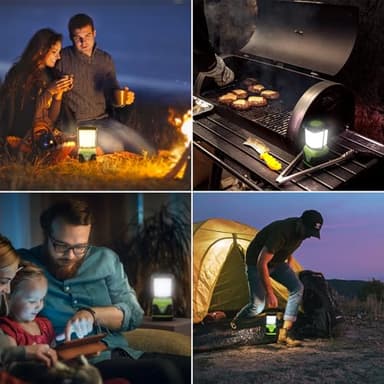 Lepro 1500LM Battery Powered LED Camping Lantern, Waterproof Tent Light with 4 Light Modes, Camping Essentials, Portable Lantern Flashlight for Camping, Emergency Light, Power Outage, Not Rechargeable - Image 7