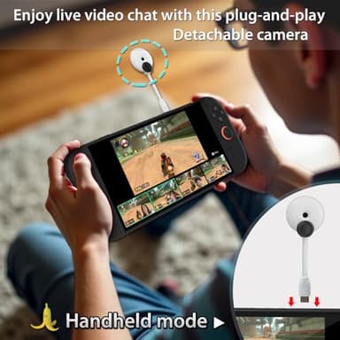 Coolwee Camera for Nintendo Switch 2 (2025), 720P HD Video Camera, Privacy Sliding Lens Cover, ABS White and Green Color - Image 3