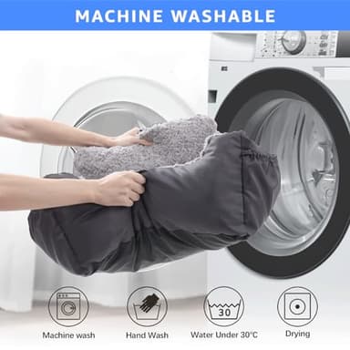 Oiilores Dog Car Seat for Small Dogs,Washable Pet Booster Car Seats with Clip-On Safty Leash, Comfy Deluxe Plush Carseat with Storage Pockets, Puppy Car Travel Carrier Bed for Dogs Under 25 lbs, Grey - Image 4