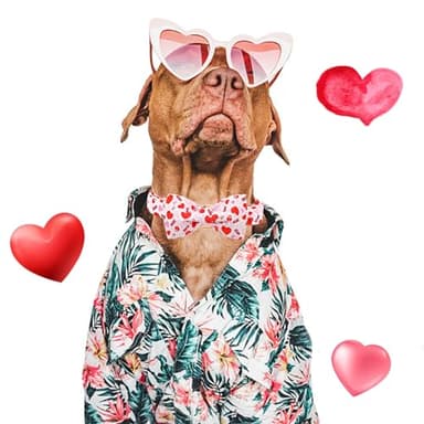 Bobo Rainbow Dog Collar - Valentine's Dog Collar Bows for Dogs Bow Pink Adjustable Dog Collar Girl Pet Gift Spring Dog Collar for Medium Small Large Dogs - Image 5