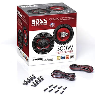 BOSS Audio Systems CH6530 Chaos Series 6.5 Inch Car Door Speakers - 300 Watts (Pair), 3 Way, Full Range, Tweeters, Coaxial, Sold in Pairs - Image 6