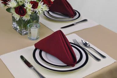 DII Solid Napkin Set Collection, 20x20, Wine, 6 Piece - Image 6