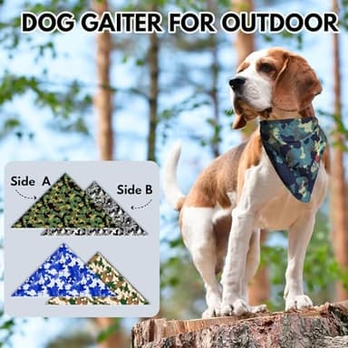 Brand Dog Neck Gaiter - Cooling Bandanas for Large, Medium & Small Dogs - Halloween & Outdoor Decor - 3D Print Scarf Gift - Pumpkin, Bat, Ghost Designs - Image 5