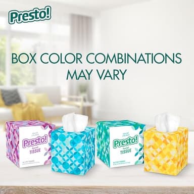 Amazon Brand - Presto! Ultra-Soft 3-Ply Premium Facial Tissues, 1188 Count (18 Packs of 66), (Packaging May Vary) - Image 6