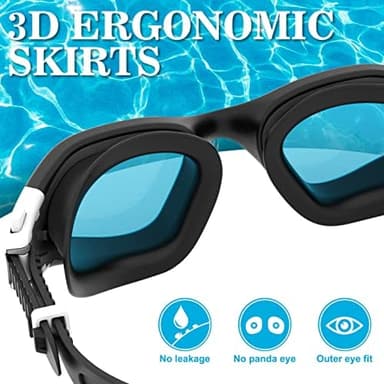 WIN.MAX Polarized Swimming Goggles Swim Pool Goggles Anti Fog Anti UV No Leakage Clear Vision for Men Women Adults Teenagers - Image 5
