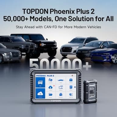 TOPDON Phoenix Plus 2, ECU Coding TOPDON Scanner V2.0, Bidirectional Scan Tool, Topology Map, CANFD, High-End OEM Full System, 42+ Service, FCA SGW AutoAuth, V.A.G Guided, 2 Years Free Update - Image 8