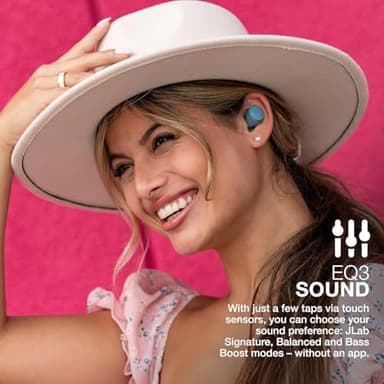 JLab Go Air Pop+ True Wireless Earbuds, in Ear Headphones, Bluetooth Earphones, 35H Playtime Ear Buds, Bluetooth Earbuds with Microphone, USB-C Charging Case, Dual Connect, EQ3 Sound, Slate - Image 5