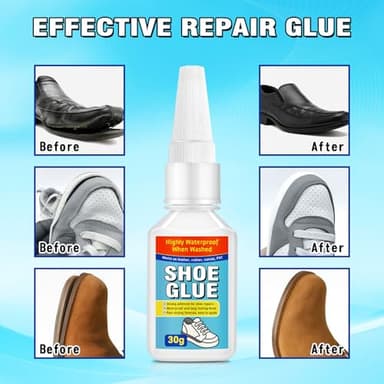 Bellemora Shoe Glue, Shoe Glue Sole Repair Adhesive, Waterproof and Long-Lasting Strong Adhesive for Sneakers, Boots, Leather, Handbags, Soles, Heels, 30g - Image 3