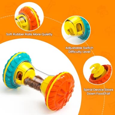 BoYoYo Interactive Dog Puzzle Toys for Boredom, Dogs Enrichment Toy to Keep Them Busy, Treat Dispensing Slow Feeder - Image 3