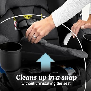 Graco 4Ever DLX Slim 4-in-1 Infant to Toddler Car Seat, Rear Facing, Forward Facing, to High Back Booster & Backless Booster, Slim Car Seat Saves Space & Grows with Child, Thompson - Image 7