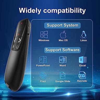 Presentation Clickers for PowerPoint, Clicker for Laptop Presentations Remote, USB Wireless Presenter Remote, Power Point Remote Clicker for Computer/Mac/PPT/Google Slide Advancer - Image 6