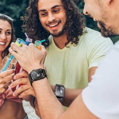 6 Pack Stretchy Solo Loop Compatible with Apple Watch Band 45mm 46mm 44mm 42mm 49mm 41mm 40mm 38mm Men Women, Braided Elastic Nylon Strap for iWatch Series 10 9 8 7 6 5 4 3 11 SE SE 2/3 Ultra Ultra 2 - Image 2