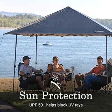 Coleman Oasis Lite Pop-Up Canopy Tent with Side Wall Attachment, Portable Shelter with Easy Setup & Takedown, Wheeled Carry Bag Included, 7x7/10x10ft Sizes - Image 5