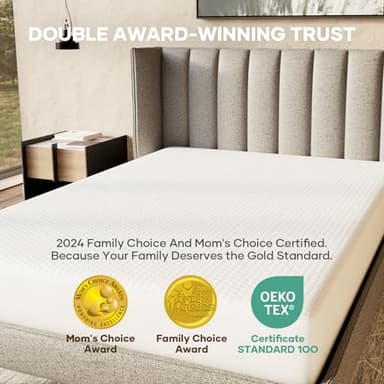 OhGeni 100% Waterproof Mattress Protector, Queen Size Mattress Pad, Fits 6"-20" Mattresses with Deep Pocket, Cooling, Breathable Fitted Sheets, Soft Bed Cover, Noiseless, Machine Washable - Image 8