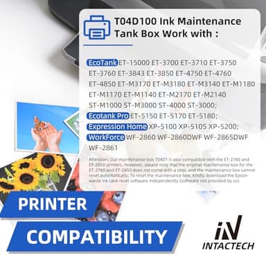 T04D100 Ink Maintenance Box for ET-15000 ET-3750 ET-4750 ET-4760 ET-3760 ET-4850 ET-3850 ET-3710 ET-3830 WF-2860 (T04D100 / EWMB2 / E-04D100) 2-Pack - Image 3