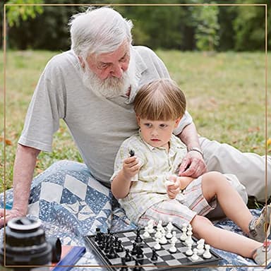 Chess Armory Magnetic 9.5 Inches Travel Chess Set - Folding Board with Storage Box & 2 Extra Queen. - Image 2