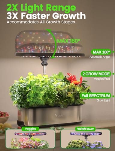 LetPot LPH-SE Hydroponics Growing System, 12 Pods Smart Herb Garden Kit Indoor, Indoor Garden, APP & WiFi Controlled, with 24W Growing LED, 5.5L Water Tank, Pump System, Automatic Timer - Image 5