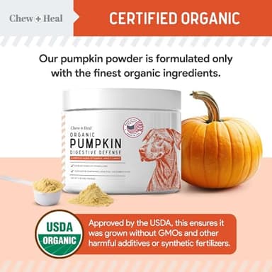 Organic Pumpkin Powder for Dogs - 4 oz w/ 5cc Scoop - Digestive Support & Fiber for Dogs - Natural Dog Food Additive for Dog Constipation Relief & Pumpkin Puree Substitute - Image 7