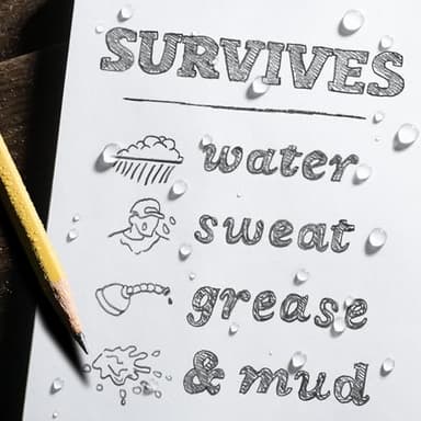Rite in the Rain Weatherproof Hard Cover Notebook, 8.75" x 11.25", Yellow Cover, Universal Pattern (No. 370F-MX) - Image 3