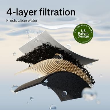 PETLIBRO RFID Multi Cats Water Fountain with Cat Recognition & Hydration Monitoring, Pump-Free Auto Cat Water Dispenser, Large Capacity 101oz/3L, 2.4G Wi-Fi APP Control Cat Fountain x2 Collar Tags - Image 8