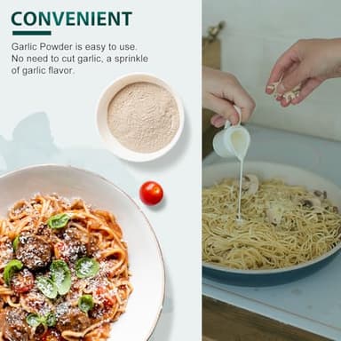 Soeos Garlic Powder 22 Ounce(624 g), Garlic Powder Seasoning, Non-GMO, Gluten Free, Garlic Seasoning for Flavor Vegetables, Grilled Meats, Salads, Dressings and More - Image 6