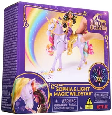 Unicorn Academy, Sophia & Light Magic Wildstar with Rainbow Light-up Effects, 2 Riding Accessories, Dolls & Unicorn Toys for Girls Ages 4 and up - Image 9