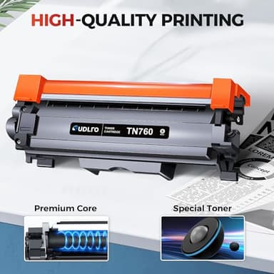TN-760 - TN760 Toner for Brother Printer - Replacement for Brother TN760 TN-760 TN730 TN-730 Toner Compatible with MFC-L2750DW HL-L2370DW MFC-L2710DW HL-L2350DW HL-L2390DW DCP-L2550DW Printer(4 Black) - Image 4