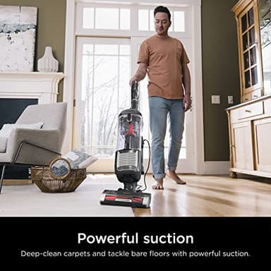 Shark ZU102 Rotator Pet Upright Vacuum with PowerFins HairPro & Odor Neutralizer Technology, Charcoal, 2.9 L Dust Cup - Image 2